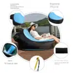 Chaise longue gonflable 5