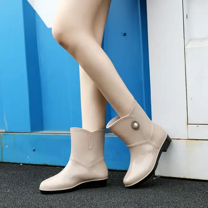 Botte de pluie noire femme 3