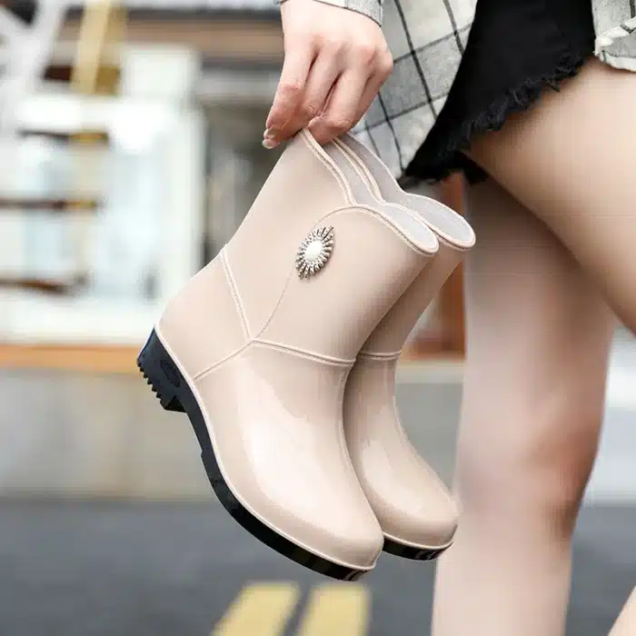 Botte de pluie noire femme 2