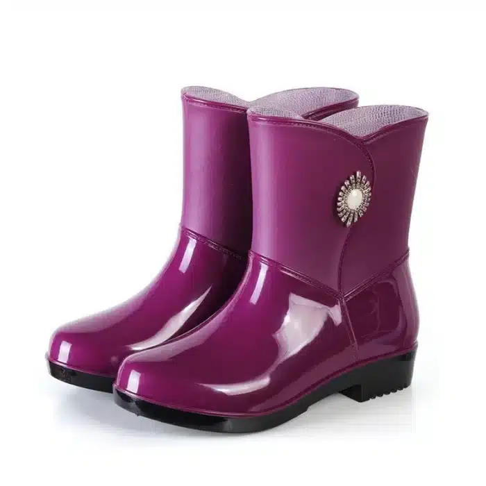 Botte de pluie noire femme 6